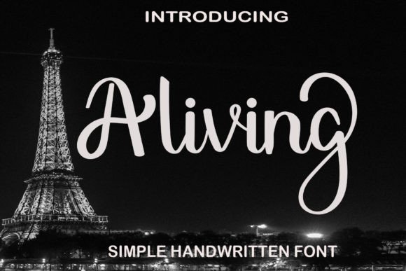 Aliving: A Handwritten Script Font for Web Design