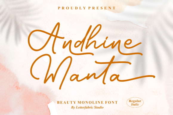 Andhine Manta: A Script Font for Brand Identity