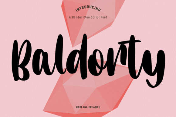 Baldorty: A Trendy Script Font for Makers