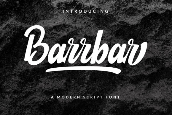 Barrbar: A Balanced Script Font for Web Design