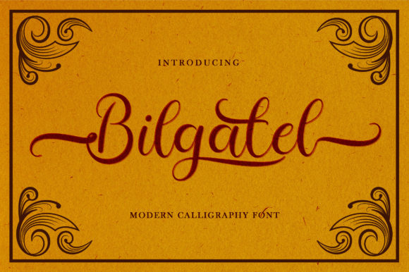 Bilgatel: A Graceful Script Font for Editorial Design