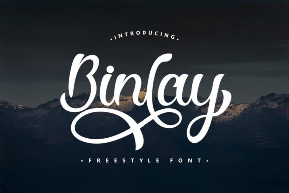 Binlay: A Script Typeface for Editorial Elegance