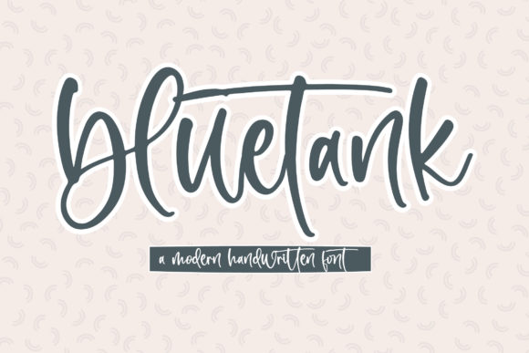 Bluetank: A Playful Script Font for Brand Identity