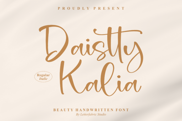 Daistty Kalia: A Script Typeface for Editorial Design