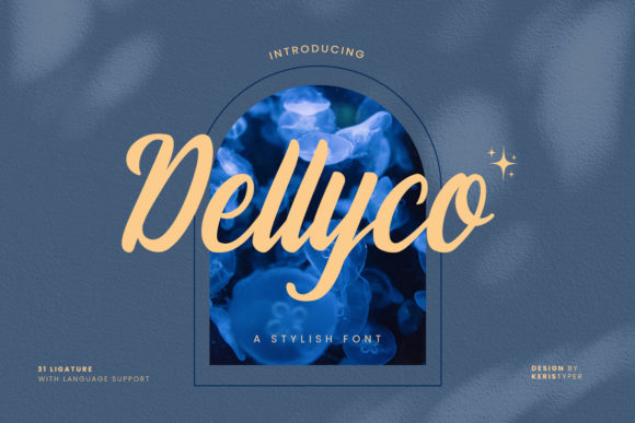 Dellyco: A Refined Script Typeface for Editorial Design