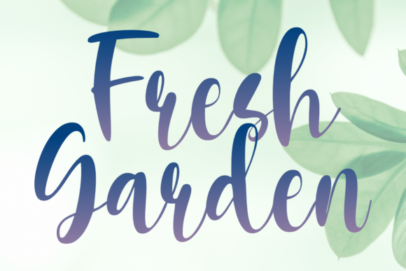 Fresh Garden: A Script Font for Elegant Editorial Design