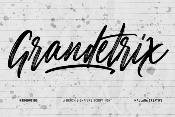 Grandetrix: A Script Font for Editorial Design