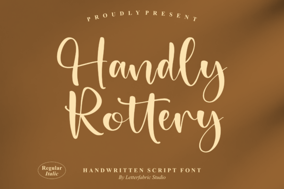 Handly Rottery: A Script Font for Digital Design