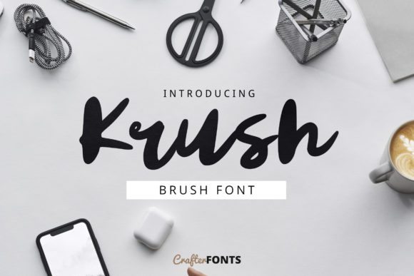 Krush: A Versatile Script Font for Editorial Design