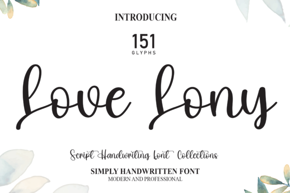 Love Lony Font: A Whimsical Script for Makers