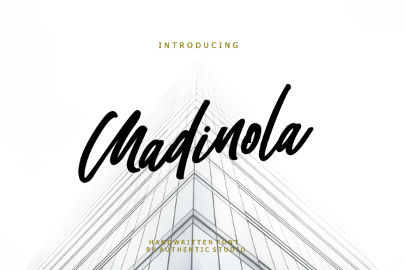 Madinola: A Script Font for Editorial Design