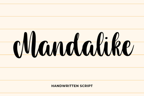 Mandalike Script Font for Web Design