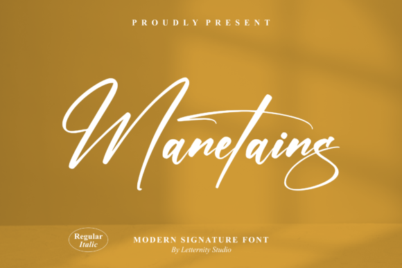 Manetains Font: A Script for Crafters