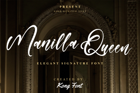 Manilla Queen Font for Web Design