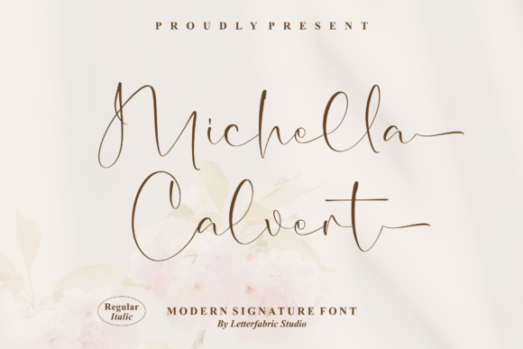 Michella Calvert: A Delicate Script Typeface