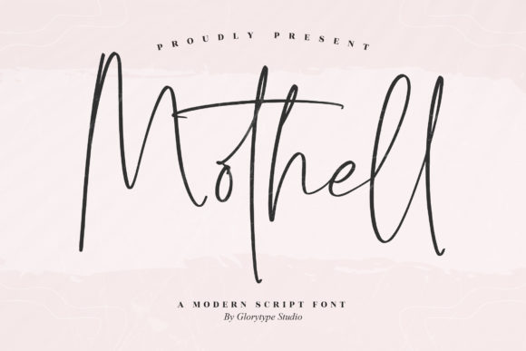 Mothell: A Slim Script Typeface for Editorial Grace
