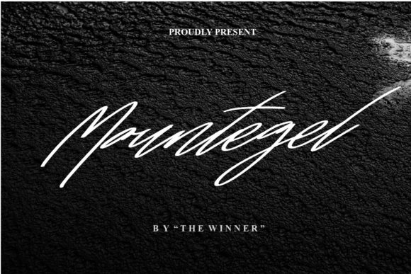 Mountegel: A Script Font for Polished Branding