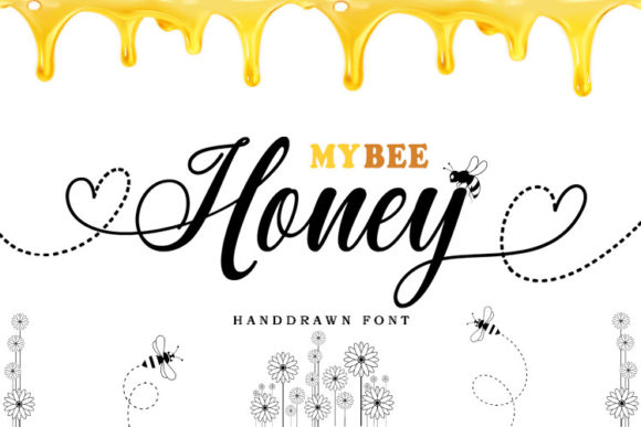 My Bee Honey: A Graceful Script Font for Editorial Design