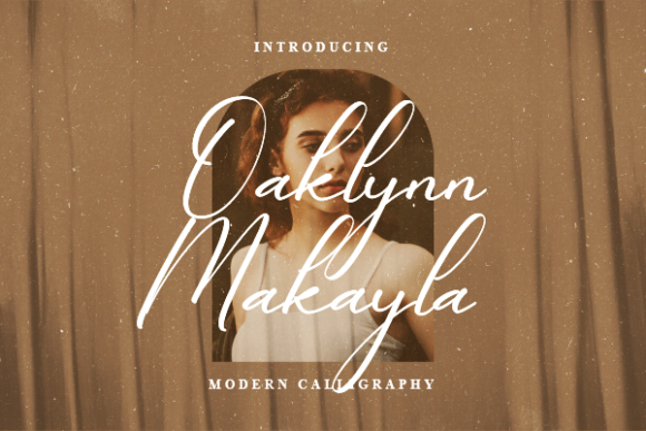 Oaklynn Makayla Font for Handmade Brands