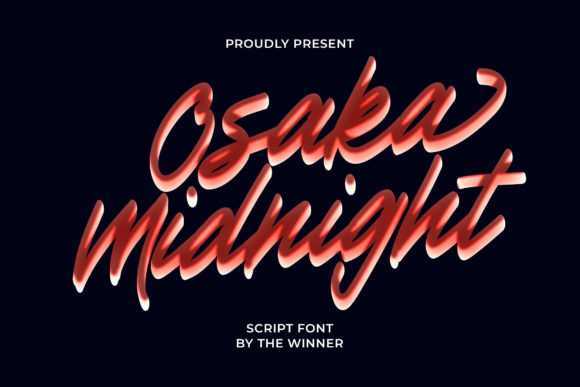 Osaka Midnight: A Refined Script Typeface for Web Design