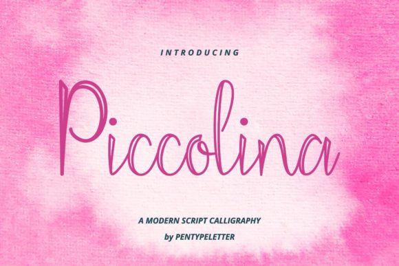 Piccolina: A Delicate Script Font for Elegant Web Design