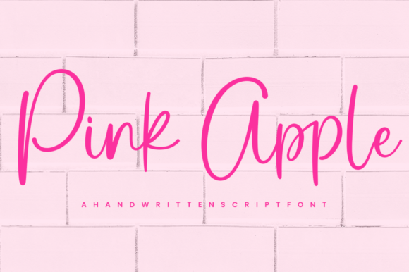 Pink Apple: A Delicate Script Font for Editorial Design
