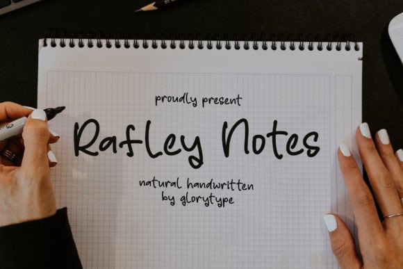 Rafley Notes: A Natural Handwritten Font for Branding