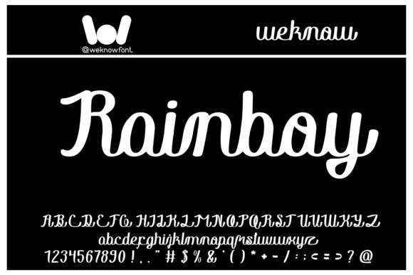 Rainboy in Love: A Script Font for Makers