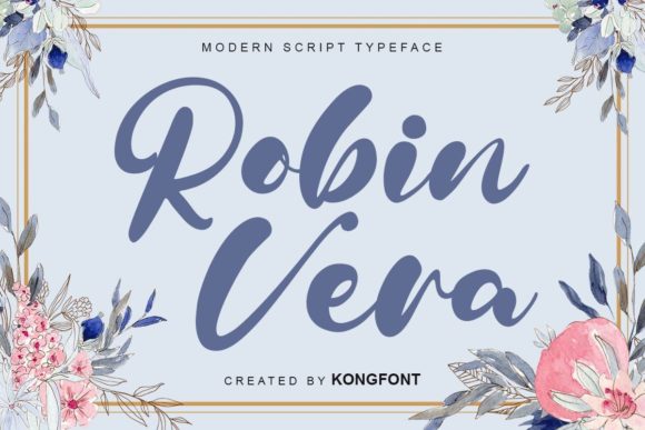 Robin Vera: A Dainty Script Font for Editorial Design