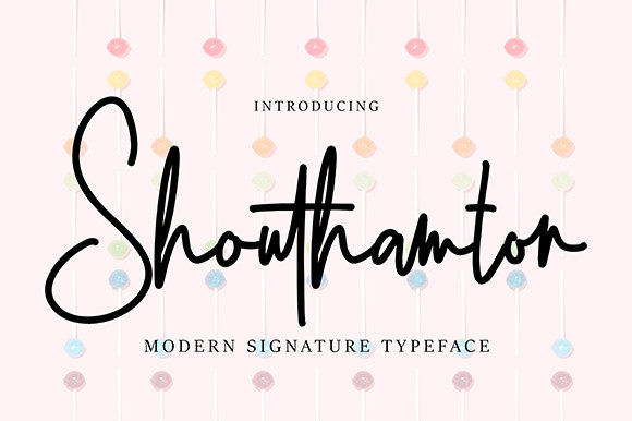 Shouthamton: A Relaxed Script Font for Editorial Design
