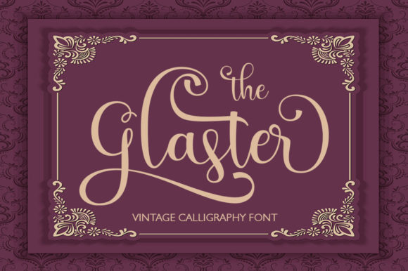 The Glaster Script Font for Handmade Brands